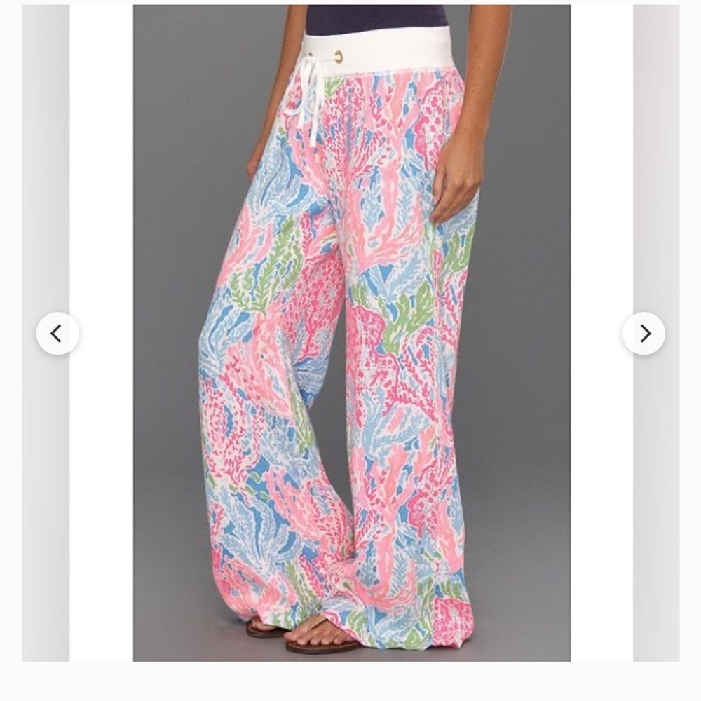 Lilly Pulitzer Linen Beach Pants Let’s Cha Cha